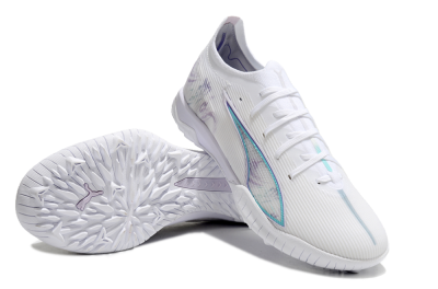 Puma Ultra Ultimate TF Football Shoes - White/Purple/Blue