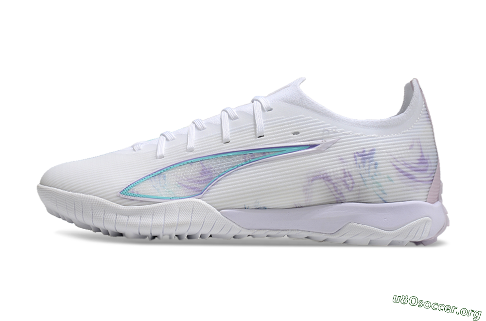 Puma Ultra Ultimate TF Football Shoes - White/Purple/Blue 3