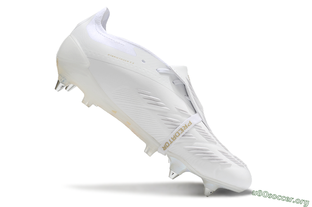 Adidas Predator Elite Foldover Tongue SG Football Boots - Beige/White/Gold 4