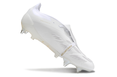 Adidas Predator Elite Foldover Tongue SG Football Boots - Beige/White/Gold