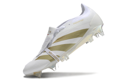 Adidas Predator Elite Foldover Tongue SG Football Boots - Beige/White/Gold