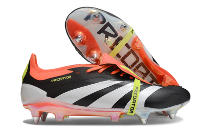 Adidas Predator Elite Foldover Tongue SG Football Boots - Black/White/Red