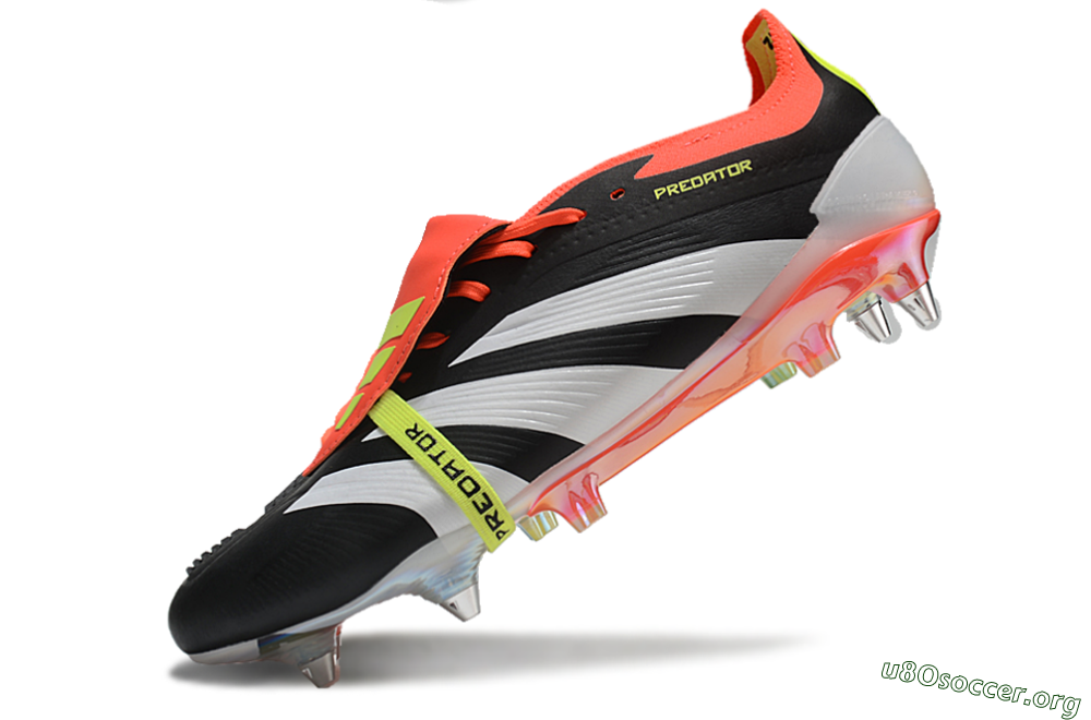 Adidas Predator Elite Foldover Tongue SG Football Boots - Black/White/Red 5
