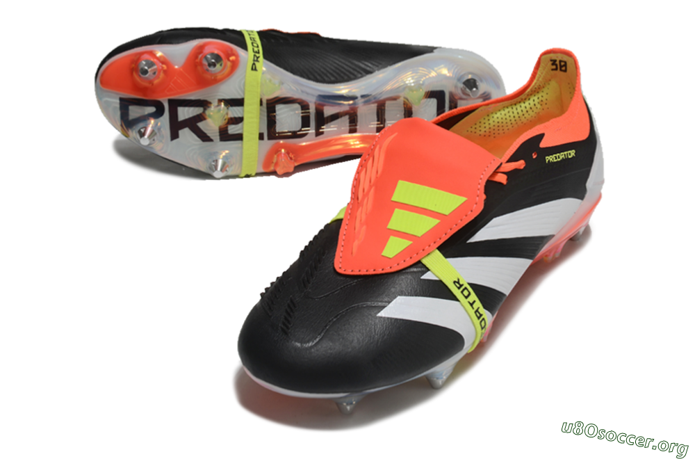 Adidas Predator Elite Foldover Tongue SG Football Boots - Black/White/Red 0