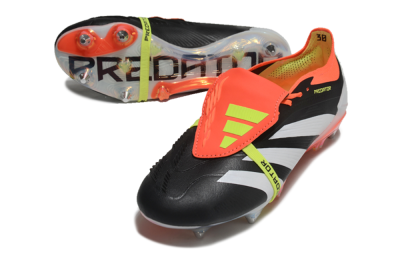 Adidas Predator Elite Foldover Tongue SG Football Boots - Black/White/Red