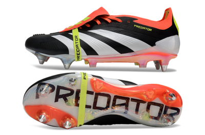 Adidas Predator Elite Foldover Tongue SG Football Boots - Black/White/Red