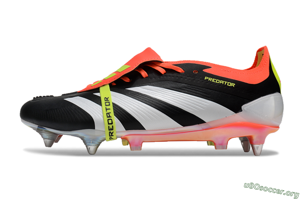 Adidas Predator Elite Foldover Tongue SG Football Boots - Black/White/Red 3