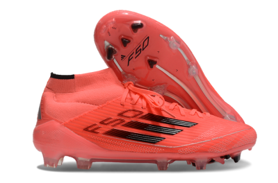 Adidas F50 Elite Mid FG Football Boots - Red/Black/Silver