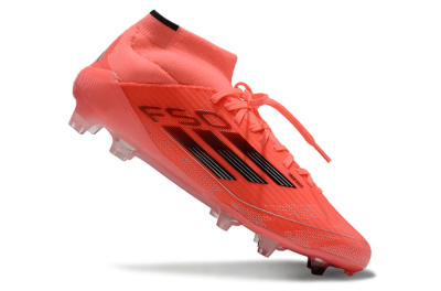 Adidas F50 Elite Mid FG Football Boots - Red/Black/Silver