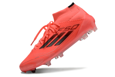 Adidas F50 Elite Mid FG Football Boots - Red/Black/Silver