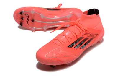Adidas F50 Elite Mid FG Football Boots - Red/Black/Silver