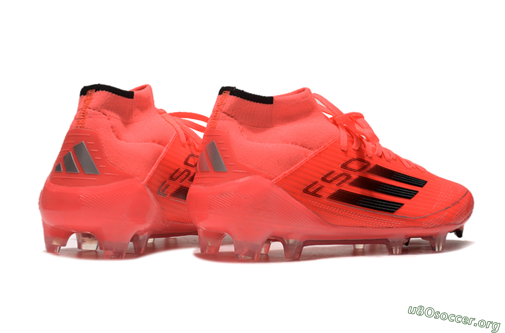Adidas F50 Elite Mid FG Football Boots - Red/Black/Silver 6