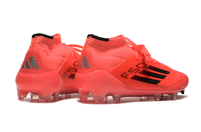 Adidas F50 Elite Mid FG Football Boots - Red/Black/Silver