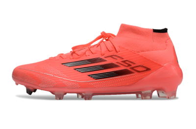 Adidas F50 Elite Mid FG Football Boots - Red/Black/Silver