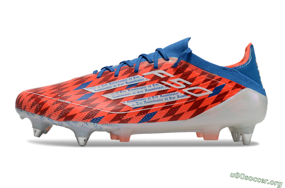 Adidas F50 Elite SG Football Boots - Red/Blue/White 3