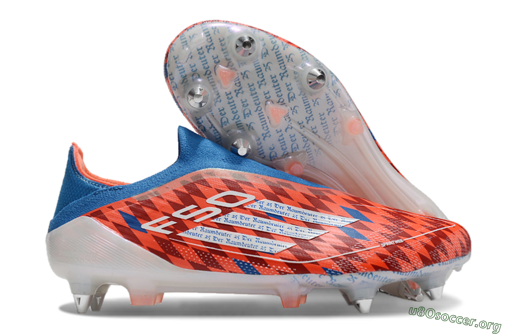 Adidas F50 Elite Laceless SG Football Boots - Red/Blue/White 2
