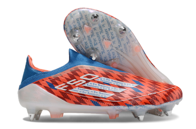 Adidas F50 Elite Laceless SG Football Boots - Red/Blue/White