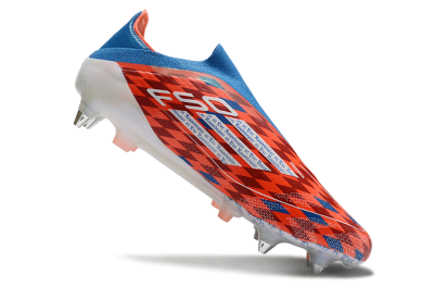 Adidas F50 Elite Laceless SG Football Boots - Red/Blue/White