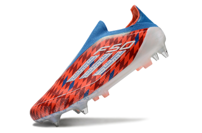 Adidas F50 Elite Laceless SG Football Boots - Red/Blue/White