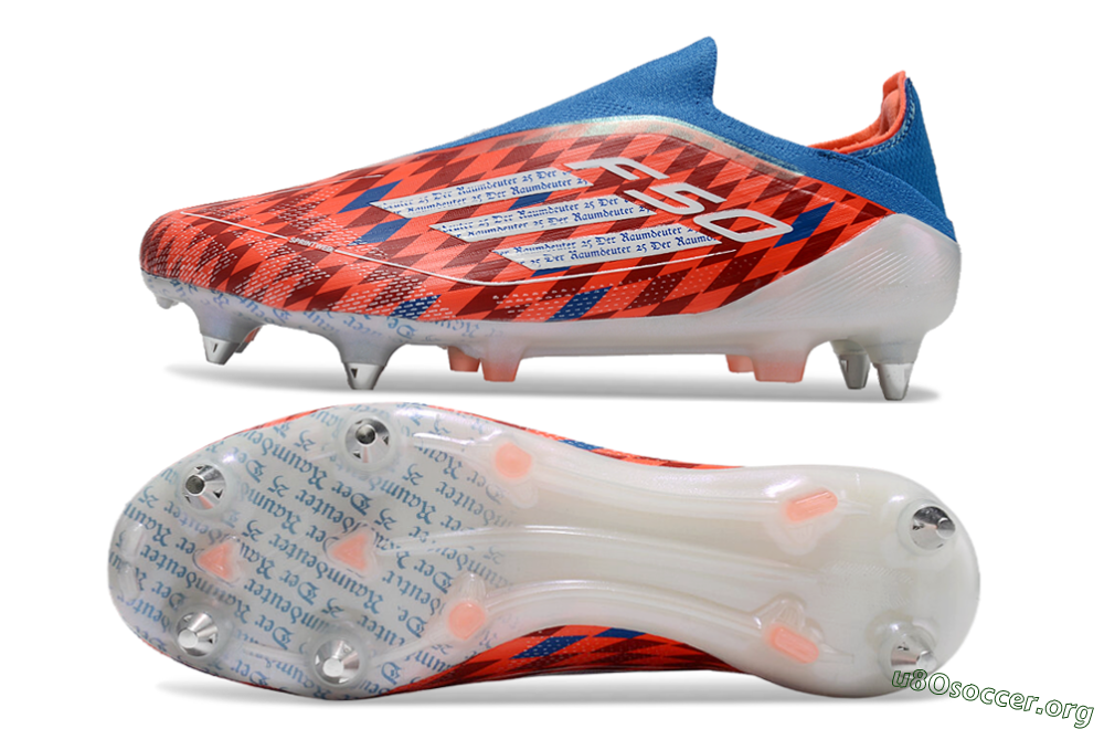 Adidas F50 Elite Laceless SG Football Boots - Red/Blue/White 1
