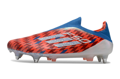 Adidas F50 Elite Laceless SG Football Boots - Red/Blue/White