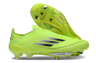 Adidas F50+ Lightstrike Elite Laceless SG Football Boots - Yellow/Black/White