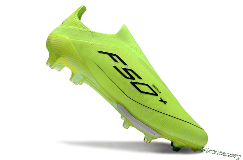 Adidas F50+ Lightstrike Elite Laceless SG Football Boots - Yellow/Black/White 4