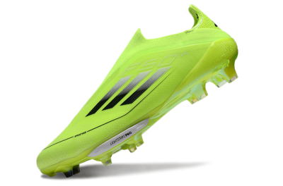 Adidas F50+ Lightstrike Elite Laceless SG Football Boots - Yellow/Black/White