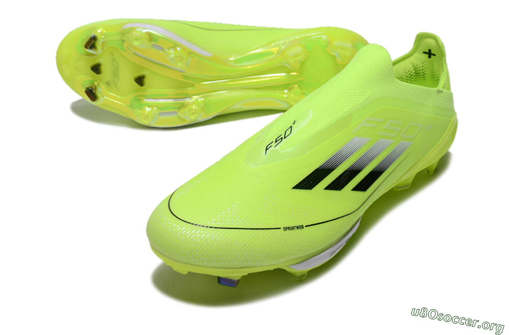 Adidas F50+ Lightstrike Elite Laceless SG Football Boots - Yellow/Black/White 0