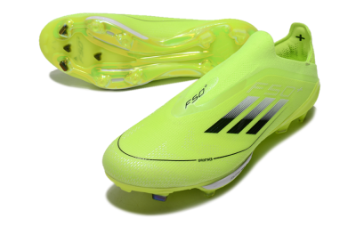 Adidas F50+ Lightstrike Elite Laceless SG Football Boots - Yellow/Black/White