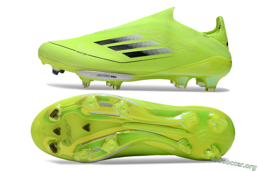 Adidas F50+ Lightstrike Elite Laceless SG Football Boots - Yellow/Black/White 1