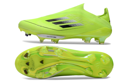 Adidas F50+ Lightstrike Elite Laceless SG Football Boots - Yellow/Black/White