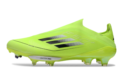 Adidas F50+ Lightstrike Elite Laceless SG Football Boots - Yellow/Black/White