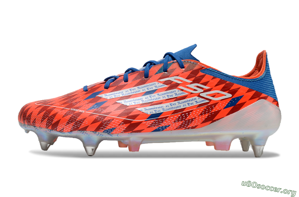 Adidas F50 Elite SG Football Boots - Red/Blue/White 3