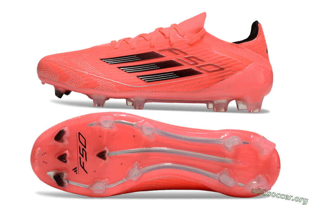 Adidas F50 Adizero FG Football Boots - Red/Black 1