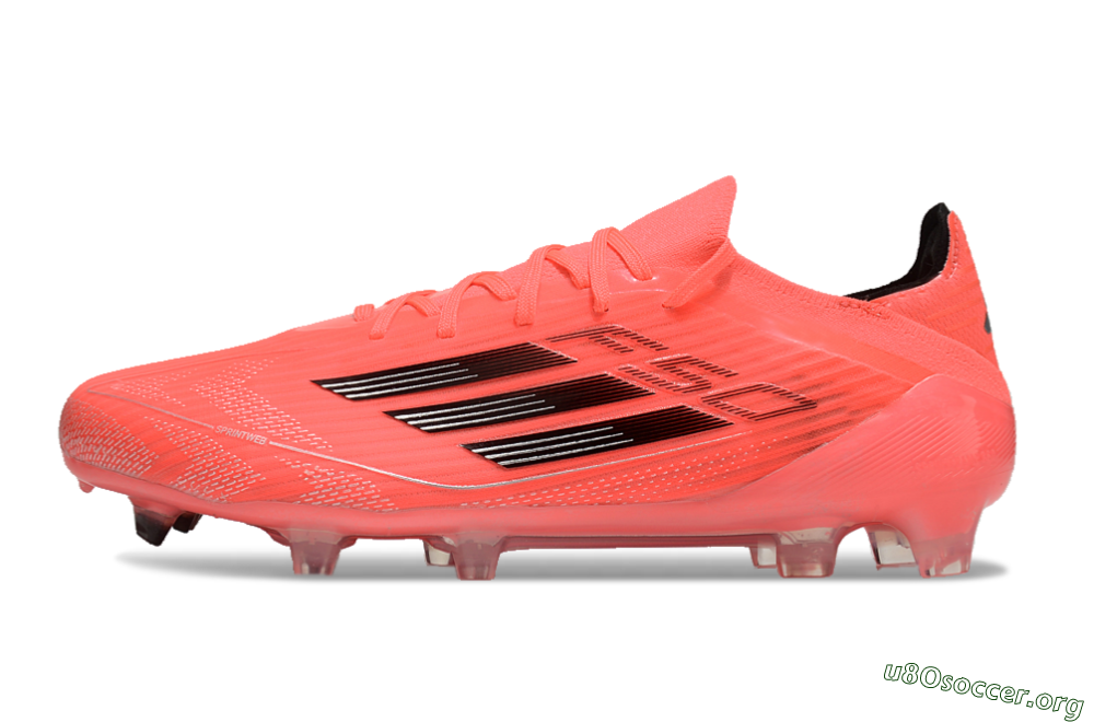Adidas F50 Adizero FG Football Boots - Red/Black 3
