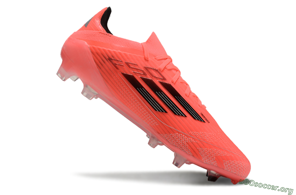 Adidas F50 Adizero FG Football Boots - Red/Black 4