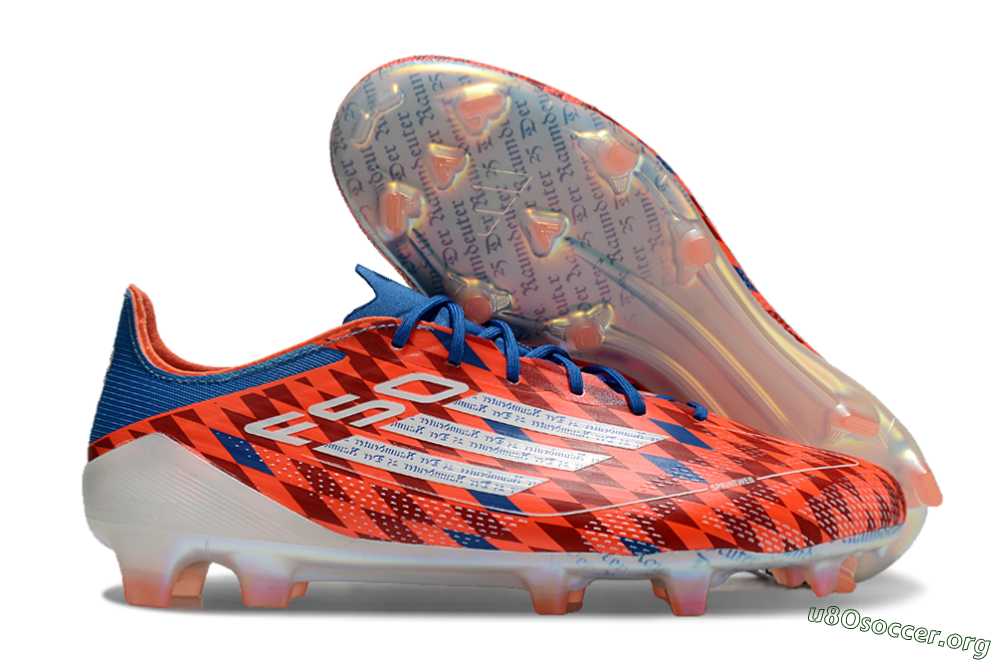 Adidas F50 Elite FG Football Boots - Red/White/Blue 2
