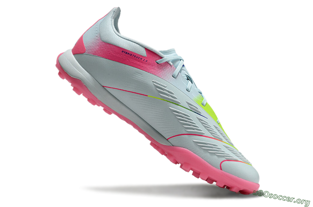 Adidas Predator 24 Elite TF Football Shoes - Jade/Pink/Yellow 4
