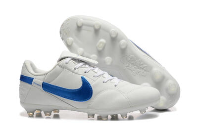 Nike The Premier 3 FG Football Boots - Beige/Blue/White