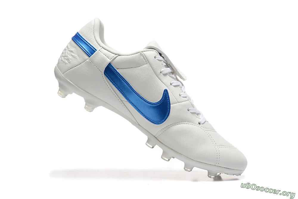 Nike The Premier 3 FG Football Boots - Beige/Blue/White 7