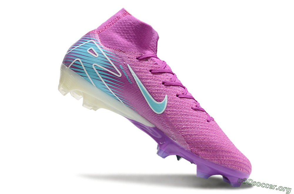 Nike Air Zoom Mercurial Superfly 10 Elite FG Football Boots - Purple/Green 4
