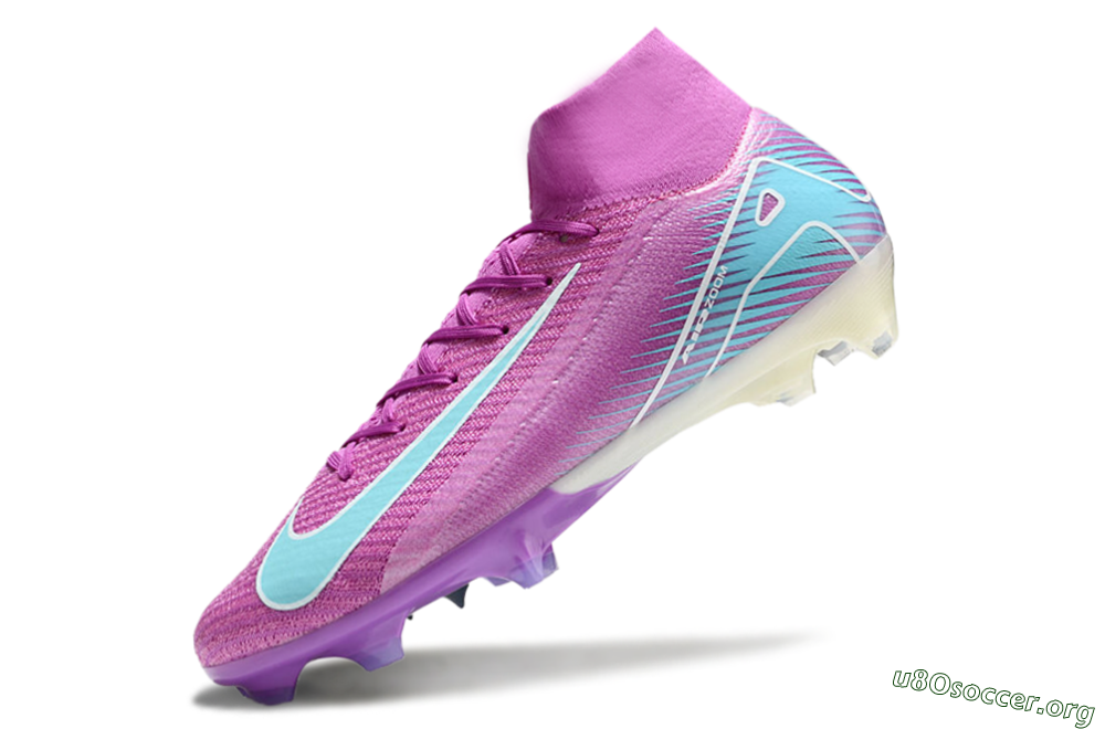 Nike Air Zoom Mercurial Superfly 10 Elite FG Football Boots - Purple/Green 5