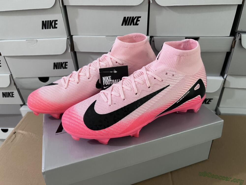 Nike Air Zoom Mercurial Superfly 10 Elite FG Football Boots - Pink/Red/Black