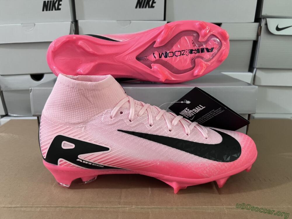 Nike Air Zoom Mercurial Superfly 10 Elite FG Football Boots - Pink/Red/Black