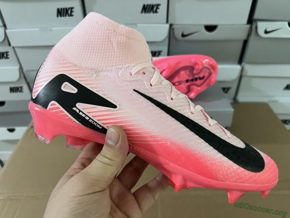 Nike Air Zoom Mercurial Superfly 10 Elite FG Football Boots - Pink/Red/Black