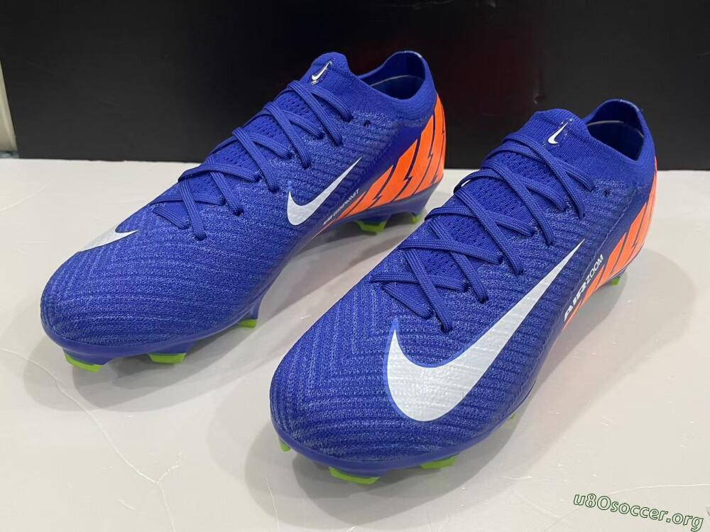 Nike Air Zoom Mercurial Vapor 16 Elite FG Football Boots - Blue/White/Orange