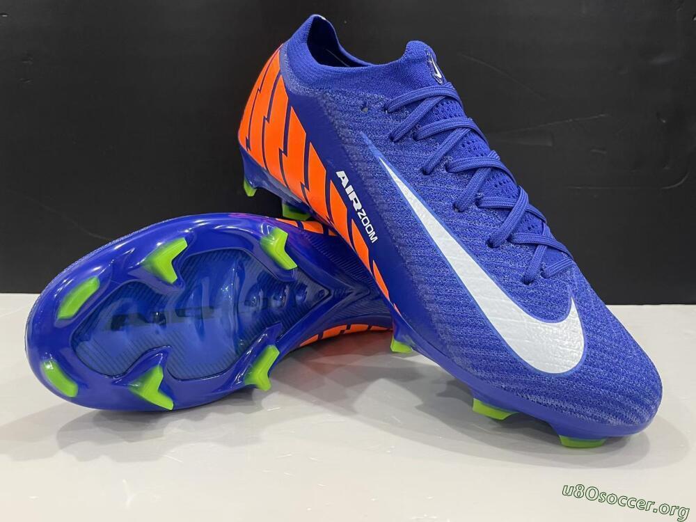 Nike Air Zoom Mercurial Vapor 16 Elite FG Football Boots - Blue/White/Orange