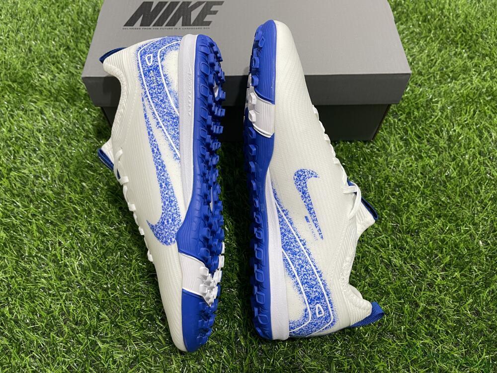 Nike Air Zoom Mercurial Vapor 16 Pro TF Football Shoes - White/Blue