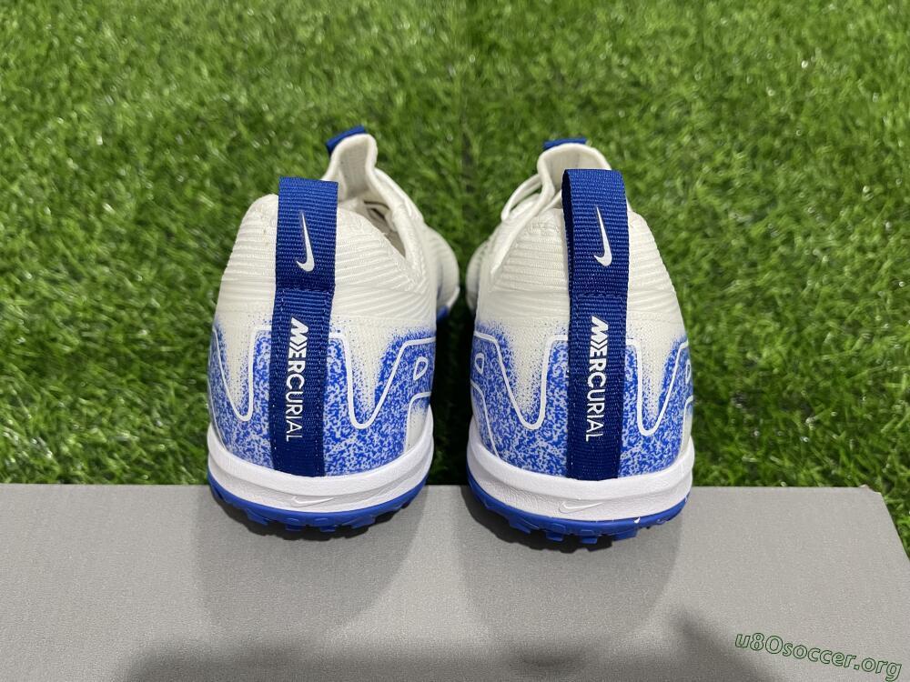 Nike Air Zoom Mercurial Vapor 16 Pro TF Football Shoes - White/Blue